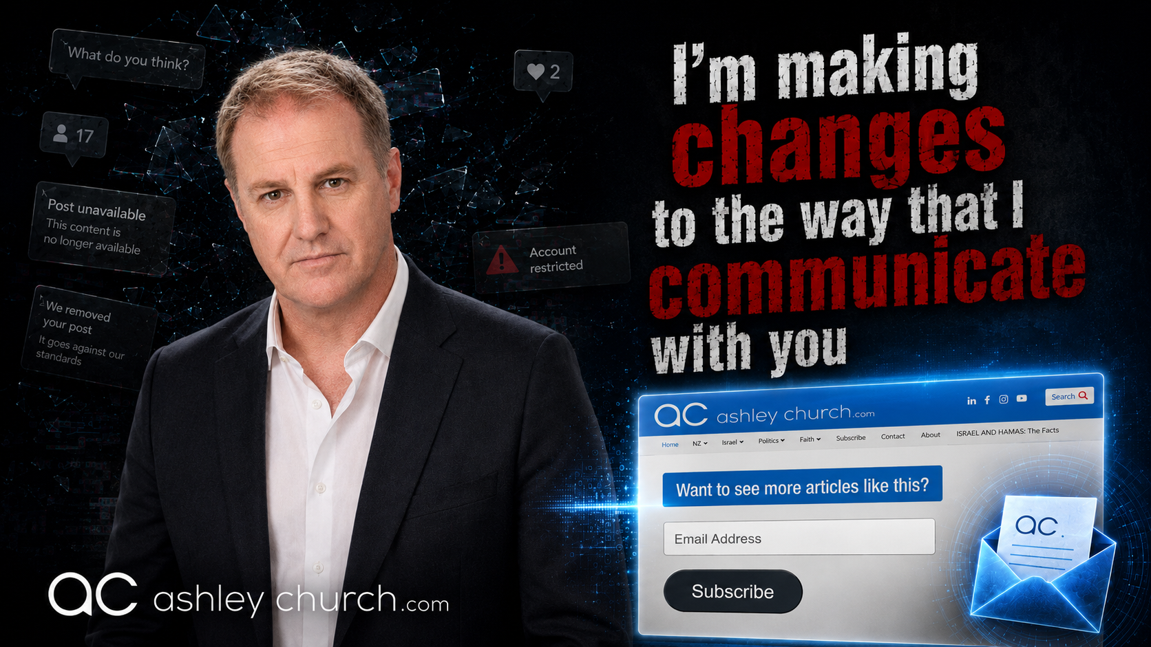 I’m making changes to the way that I communicate with you
